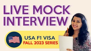 USA  F1 Visa Mock Interview  Fall 2023 | For Master's and Bachelor's | Complete question bank