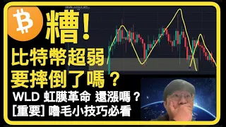 [嚕毛技巧必看] 幣安 Bybit 都有嚕毛，本集教關鍵！糟！比特幣要摔倒了嗎？ WLD 暴衝根本虹膜革命，還有補多機會嗎？ [AI 字幕] [建議 2 倍速] 杜哥 777