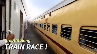 दो ट्रेनों के बीच लम्बी रेस ! Coromandel Express Vs. Local Train || Indian Railways