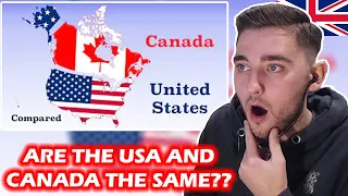 British Guy Reacts to Canada and The United States Compared