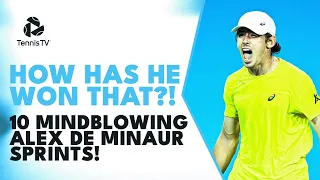 10 Mindblowing Alex De Minaur Tennis Sprints 💨