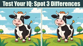 Spot The Difference : Test Your IQ - Spot 3 Differences | Find The Difference #130