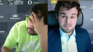 Nakamura Blunders Bxg6 Move Against Magnus Carlsen and Can't Play for 1 Minute and He Resigns