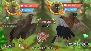 Wildcraft Level 1 to 200 eagle part 1 ( 1 to 100 ) ❌No wildclub ❌