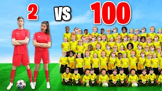 CEMI vs 100 KINDEREN VOETBALWEDSTRIJD! *CHAOS* #447