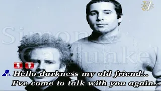 The Sound of Silence - Simon & Garfunkel [Official KARAOKE with Original 2nd Voice Backup]