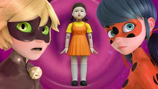 🐞 MIRACULOUS | Squid Game Doll, Ladybug and Cat Noir 🐞|  SEASON 4 FANMADE