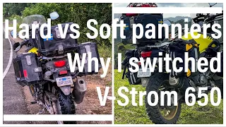 Soft panniers vs hard panniers - Why I switched - USA to Argentina on a V-Strom 650 XT