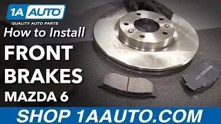 How to Install Front Brake Pads Rotors 2006-07 Mazda 6