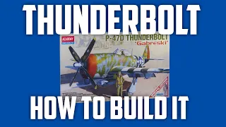 ACADEMY P-47 THUNDERBOLT BUILT! 1/48 plastic kit