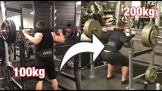 100-200kg 11 month squat transformation