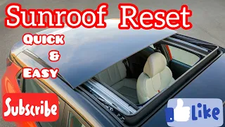 How to reset sunroof in just 1 minutes 👌