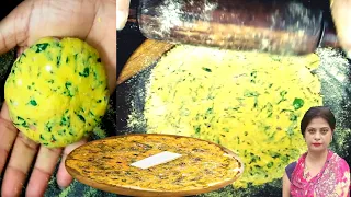 मेथी वाली मक्की की रोटी बेलन से बेल कर बनाएं// Methi Vali Makki ki Roti//@NORTHINDIANRASOI