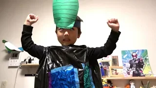 幼稚園で作ったものを紹介します。ハロウィンのときの。　　　ひなごんとおいちゃん　　SunflowerTV