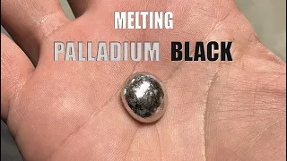 melting PALLADIUM BLACK