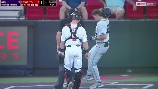 Abilene Christian baseball's Miller Ladusau hits home run vs. Texas Tech