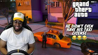 THIS WAS THE WORST TAXI DRIVER OF ALL TIME!! lmaooo - GTA FiveM