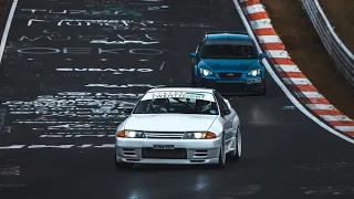 Focus St/Rs Converted chasing Nissan Skyline R32 GTR Nurburgring