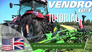 How to adjust a KRONE rotary tedder properly in the field / Tutorial / KRONE VENDRO 1120