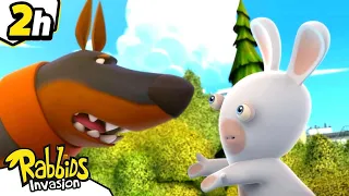 Rabbids VS Dog |  RABBIDS INVASION | 2H New compilation | Cartoon for Kids