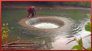 Man Makes Mindblowing Fishing Traps & Amazing Fishing Techniques | by @rampewild.