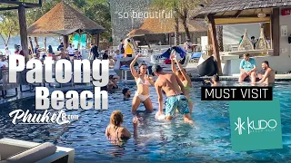 Patong Beach | Kudo Beach Club | Phuket - Thailand 2022 4K