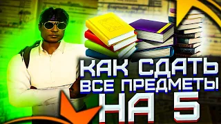 КАК СДАТЬ ВСЕ ПРЕДМЕТЫ НА 5? НА GTA 5 RP