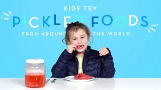 Kids Try Pickled Foods | Kids Try | HiHo Kids