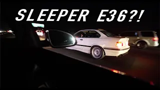 MY BMW M4 VS. SLEEPER E36!!! | CARMEET | HIGHWAY RACING!!!