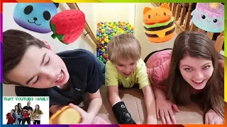 Ball Pit Party Stair Slide Squishy Scavenger Hunt / That YouTub3 Family