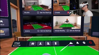 How to change to passthrough on Eleven Table Tennis VR on Quest 3 and Quest 2