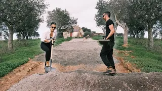 EASY WAY TO FIX DIRT ROAD (36TONS + 2 PEOPLE) in 27 min TIMELAPSE