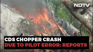 Gen Rawat's Chopper Crashed Due To Pilot Error In Cloudy Weather, Court Of Inquiry Finds