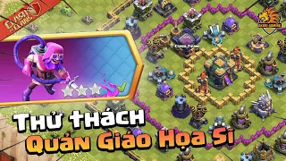 Hướng Dẫn Cách Đánh 3 SAO Thử Thách Quản Giáo Họa Sĩ Chấp 3 spells 29 Lính Clash of clans