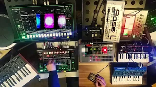 Acid Room + Kit 72 + Ray + TB03 + TB3 + SH01a + Electribe2 + Synths Bit