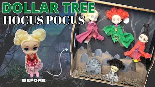 HOCUS POCUS Dollar Tree Doll Makeover | Baby Doll Makeover | Hocus Pocus Halloween Decor | DT DIY