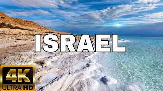 FLYING OVER ISRAEL (4K UHD) - AMAZING BEAUTIFUL SCENERY & RELAXING MUSIC