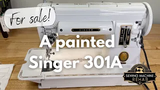 A Painted Singer 301A in White - SOLD