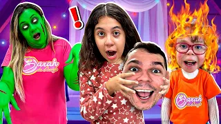 SARAH em uma HISTÓRIA ENGRAÇADA de uma NOITE DE PESADELO | Best stories for kids