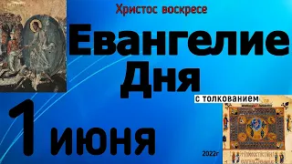 Евангелие дня с толкованием  1 июня  2022 года