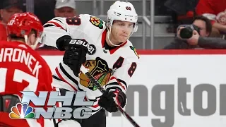 Patrick Kane extends point streak to 19 games, Red Wings' Howard smashes stick | NHL | NBC Sports