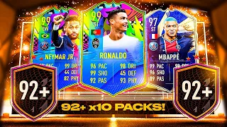 THIS IS WHAT I GOT IN 15x 92+ x10 PACKS! #FIFA21 ULTIMATE TEAM