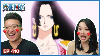 BOA HANCOCK - THE MOST BEAUTIFUL WOMAN!! 😍 | One Piece Episode 410 Couples Reaction & Discussion