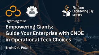 Empowering Giants: Guide Your Enterprise with CNOE in Operational Tech Choices