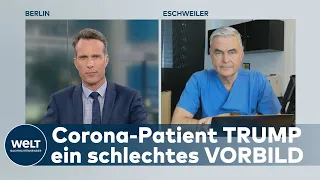 WELT INTERVIEW: Prof. Uwe Janssens missbilligt das Verhalten von Corona-Patienten Trump scharf