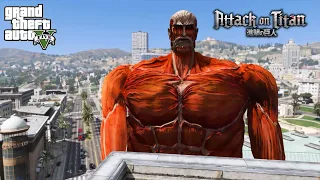 GTA 5 - Colossal Titan (Attack on Titan mod)
