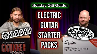 Electric Guitar Pack Unboxing: Squier vs. Yamaha | Our Holiday Gift Guide!