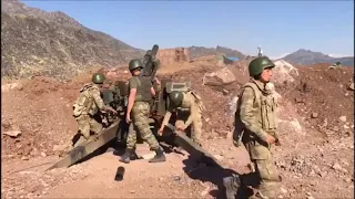 Turkish Commandos Shelling Northern Iraq with 105mm Mountain Artillery [ #OPERATIONCLAW]