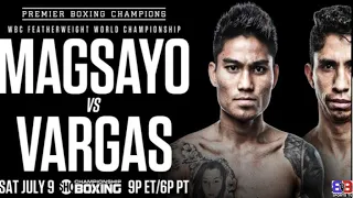 MARK MAGSAYO VS REY VARGAS LIVE FIGHT BREAKDOWN