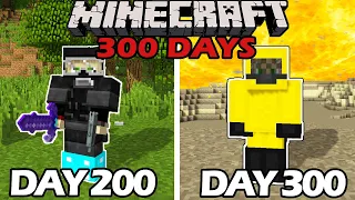 I Survived 300 Days in the Nuclear Age in Minecraft